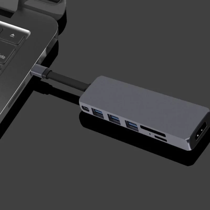 USB C концентратор type-C многопортовый адаптер с 4K HDMI для MacBook Pro SD микро кардридер