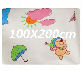 100X200 cm Новорожденный детский менструальный период женские водонепроницаемые простыни детское постельное белье товары для младенцев - Цвет: 100X200 cm