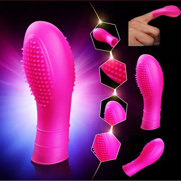 

Lesparty one-finger death touch G Spot Silicone Finger Stall QQ Finger Condom Sexy Aid Wholesale