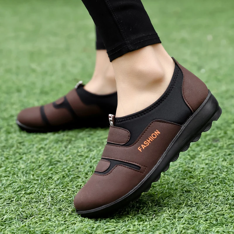 

Shallow Waterproof Women Spring Autumn Shoes women Snow Boots Antiskid Bottom Keep Mother Casual Shoes Ankle boots