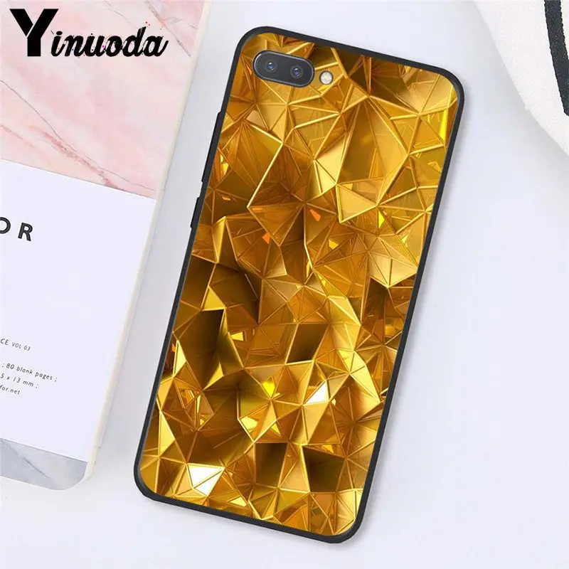 Geometric Gold Purple Pink Diamond