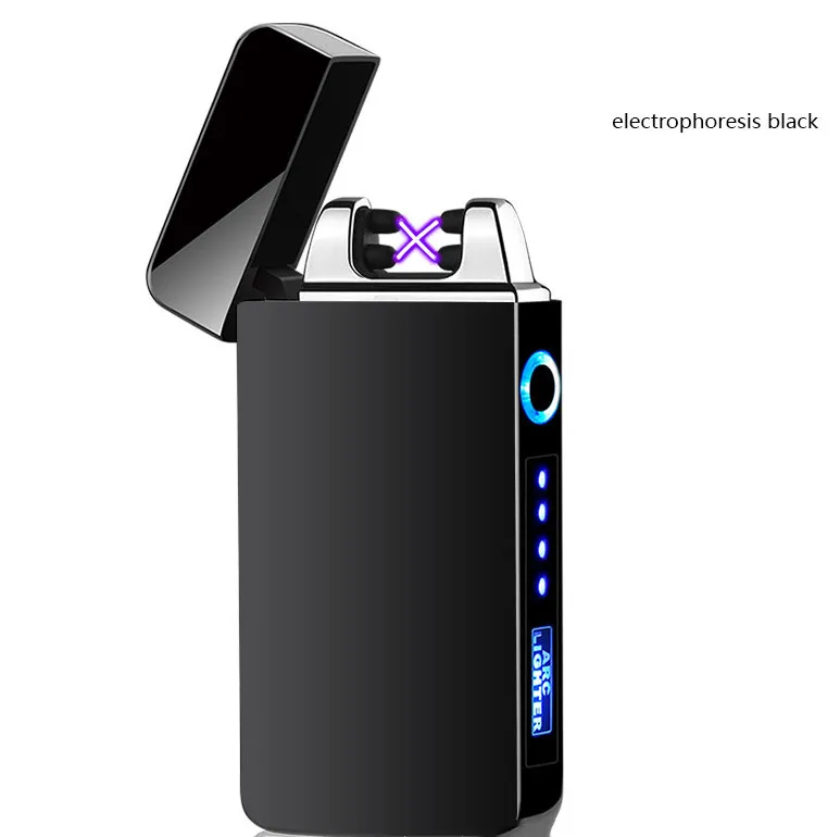 Usb перезаряжаемая зажигалка с дисплеем электрической емкости портативная