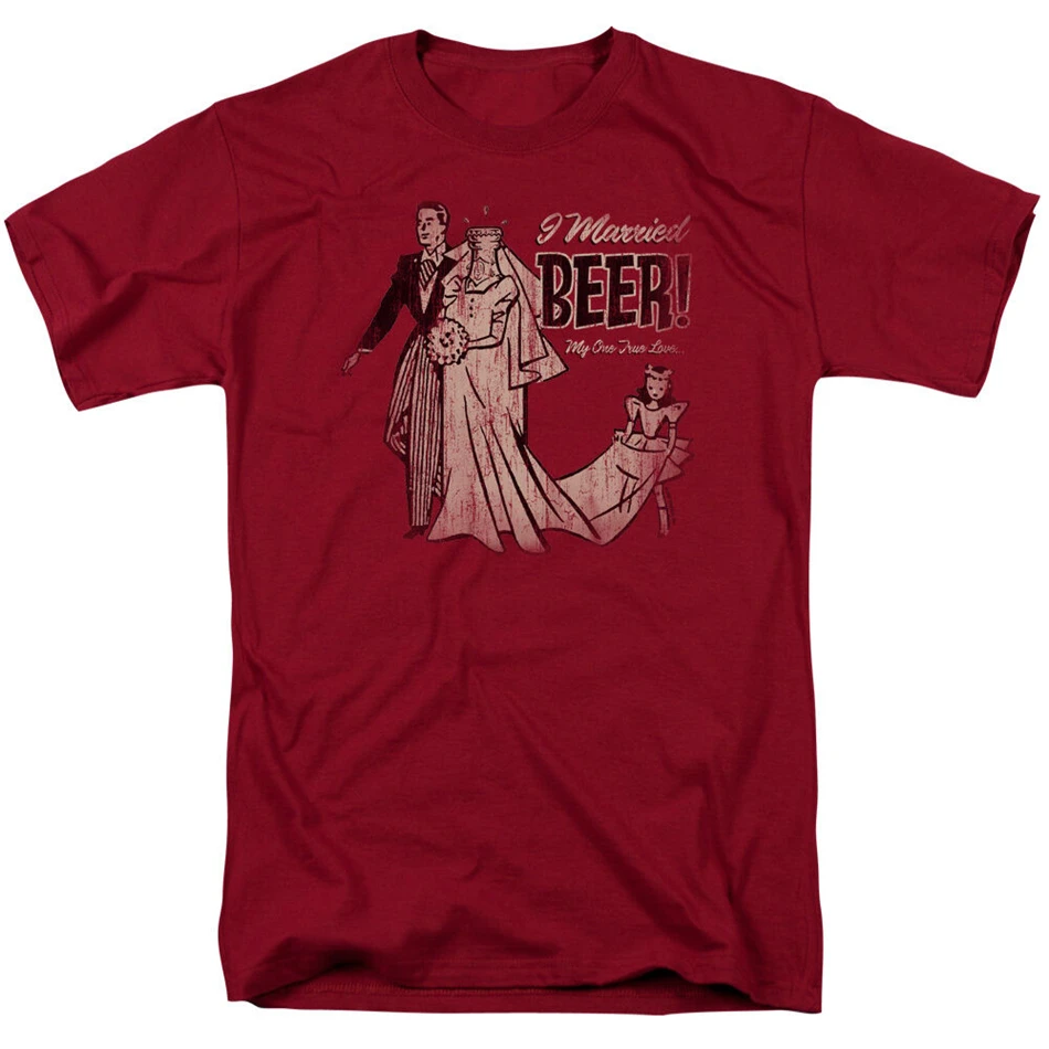 Я женился на пиве моя настоящая любовь взрослая футболка все размеры s свободный
