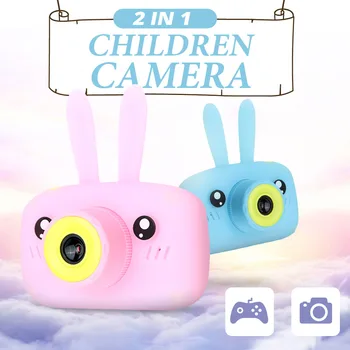 

1080P Portable Children Camera Mini Digital Cartoon Cute USB Rechargeable Camcorder Video Recorder for Children Kids Baby Gifts