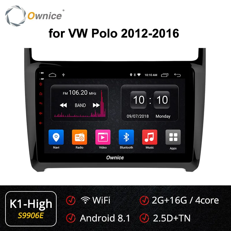 S9903 K1-High Ownice k3 k5 k6 Android 9,0 Octa 8 ядерный автомобильный DVD gps Navi для skoda VW volkswagen Polo 2012- 360 Panorama DSP 4G LTE SPDIF - Цвет: S9903 K1-High