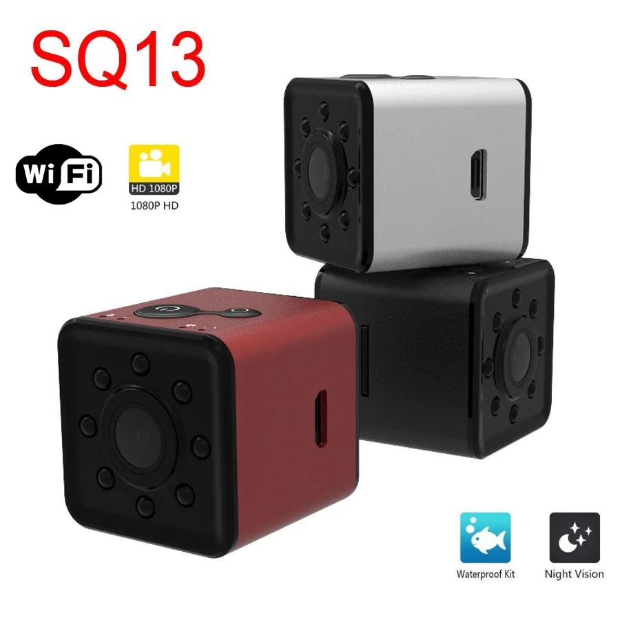 Wifi мини камера micro cam SQ13 HD 1080P ночного видения Видео сенсорный регистратор видеокамера Спортивная мини DV DVR Водонепроницаемая маленькая камера