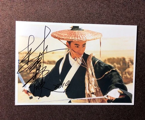 Ручная подписка Brigitte Lin autographed оригинальная фото открытка 8 вариантов 79K8 - Цвет: 7