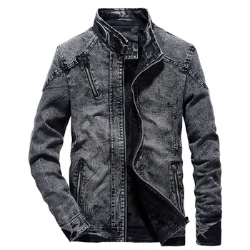 

Denim Jacket Men Casual Trendy Slim Fit Vintage Denim Coats Men's Retro Cowboy Fashion Jeans Jackets New Spring Autumn Warm Coat