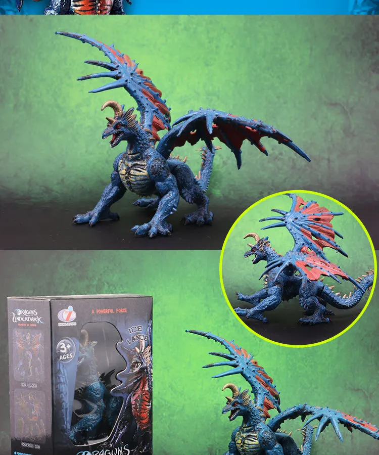 World of Warcraft Model Dragon Dinosaur 4D Assembled Dragon Transformation Large Size Dragon Static Animal Model