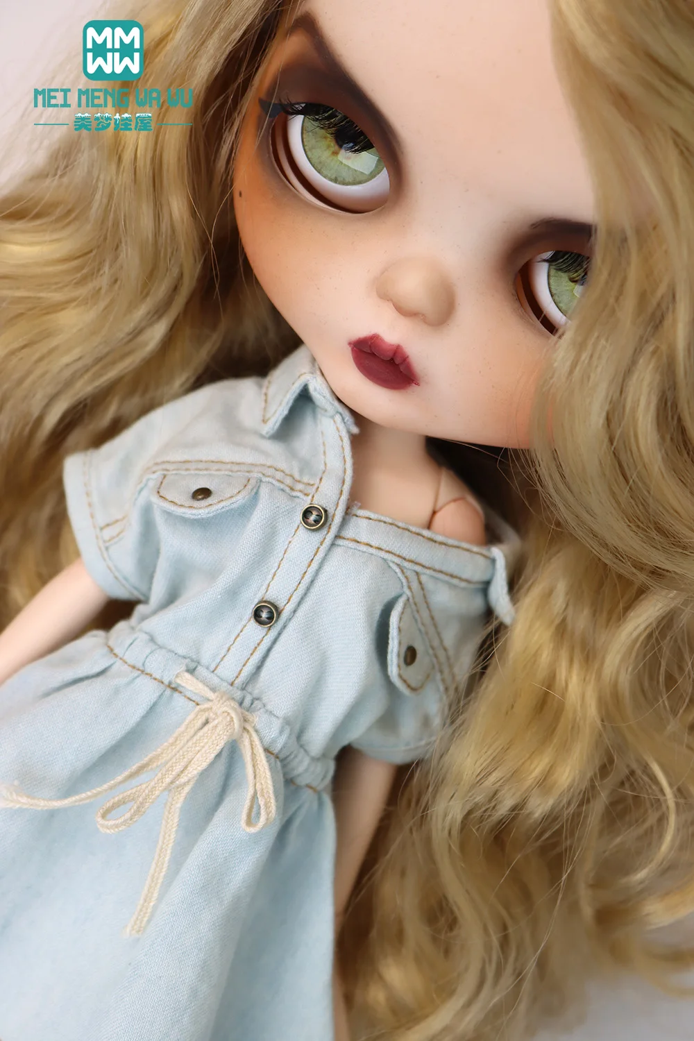 Одежда для кукол Blyth Azone OB23 OB24 аксессуары Модная Джинсовая юбка с косым плечом |