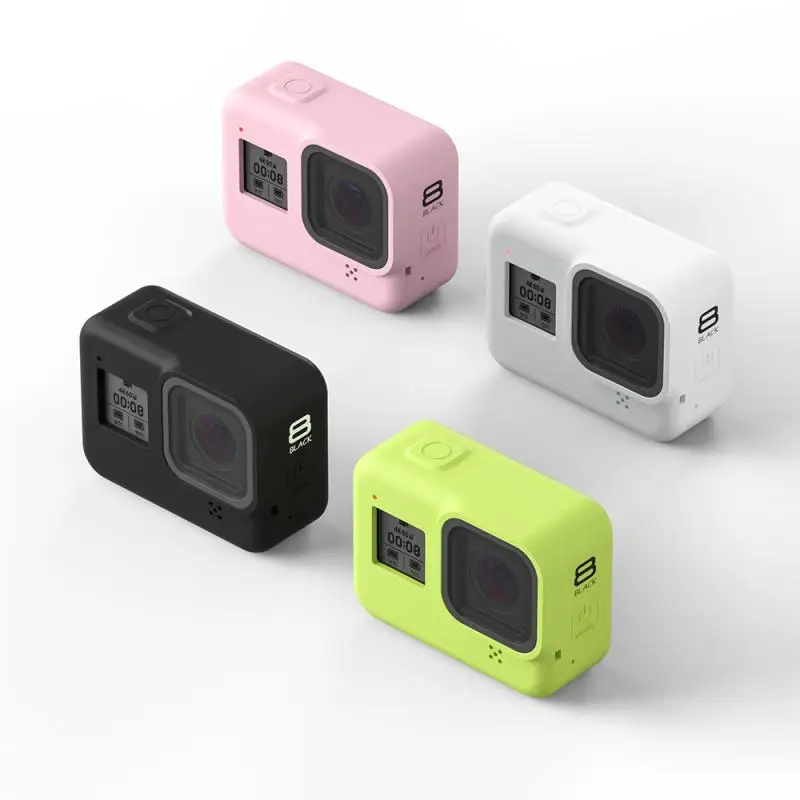 Защитный силиконовый чехол с ручным ремешком для спортивной камеры GoPro 8