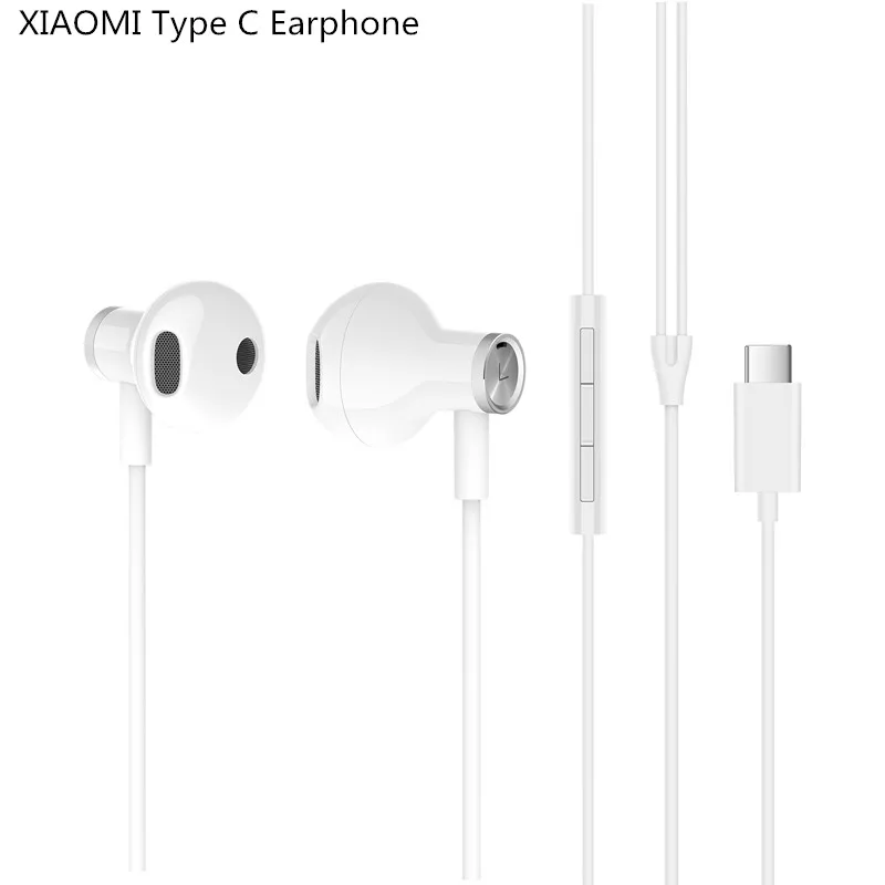 white Xiao mi type C наушники гибридный двойной драйвер USB-C версия w/mi c провод управления гарнитуры для mi 9 8 SE 6 6x 5S A2 Note3 mi x3 mi x2S - Цвет: white