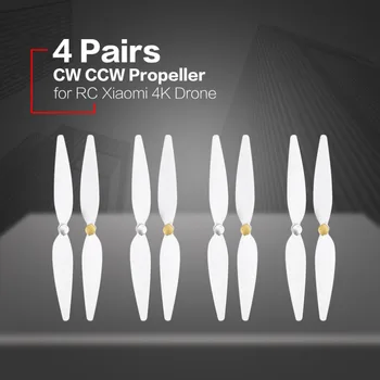 

4 Pairs 10inch for RC xiaomi 4K propeller White pervane drone blade propeller accessories for xiaomi mi drone 4k propeller