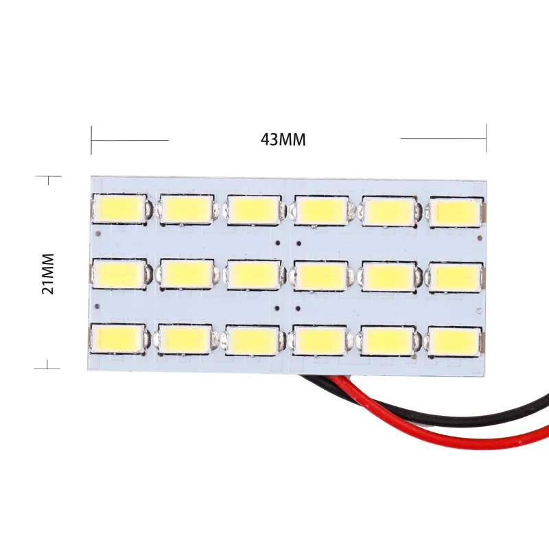 1 шт Автомобильные светодиодные панели крыша светильник 5630 18SMD 12V 3W светильник доска Высокая мощность светильник отсек светильник багажник светильник чтения светильник головной светильник