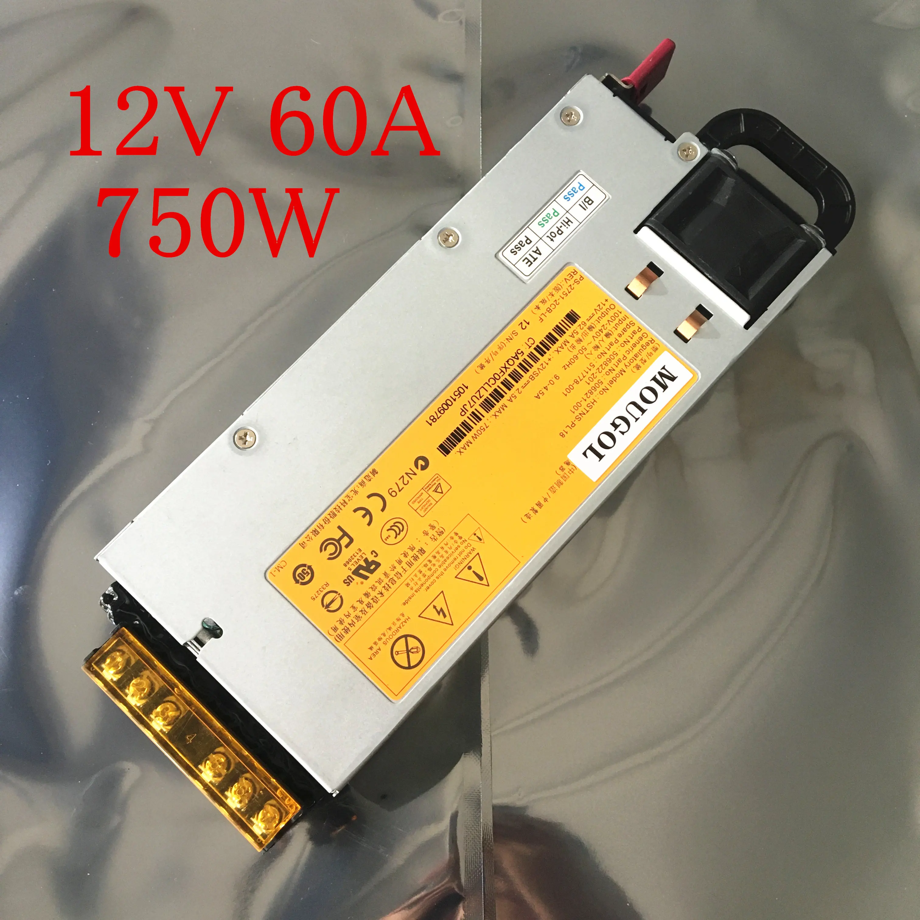 DL380G6 сервер HSTNS-PL18 питания DPS-750RB A 506821-001 511778-001 12 В 62A 750 Вт импульсный источник питания строгий тест