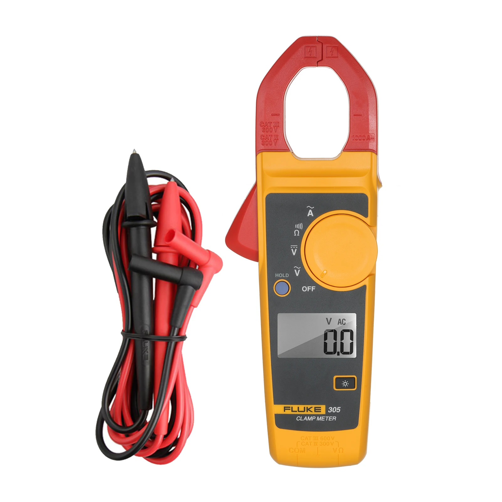 Fluke F302+ Digital Clamp Meter Lcd Display Handheld Clamp Multimeter