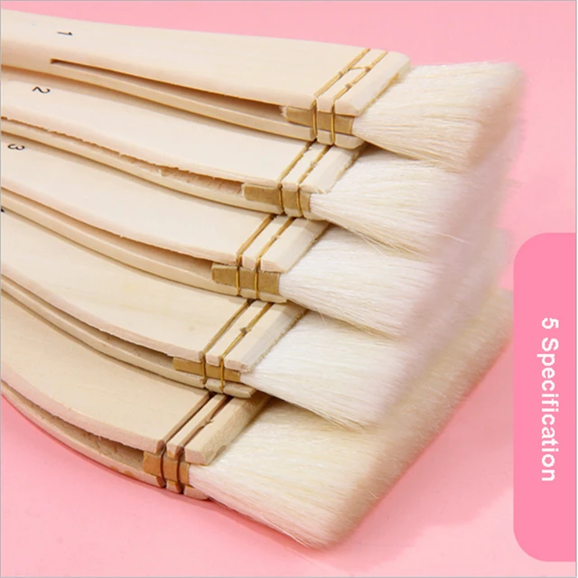 Hake Blender Brushes 3/4/5/6/7 Tubes Sheep Hair Artist Painting Brushes for  Pottery Painting Wash Dust Cleaning Ceramic