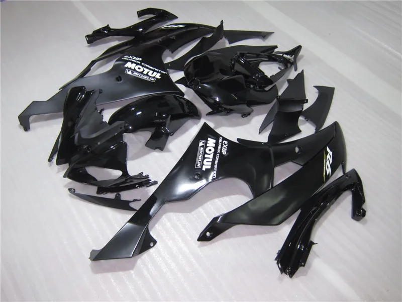 Высококачественные Пластиковые обтекатели для YAMAHA R6 08 09 10 11 12 13 матовый черный обтекатель комплект 2008- YZF R6 части RGF64