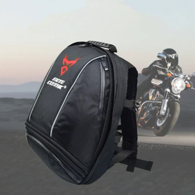 Дизайнерские мотоциклетные мужские рюкзаки, сумка для шлема, мужская сумка для путешествий, рюкзак для езды на гоночном велосипеде, женские школьные сумки, mochila hombre - Цвет: Красный