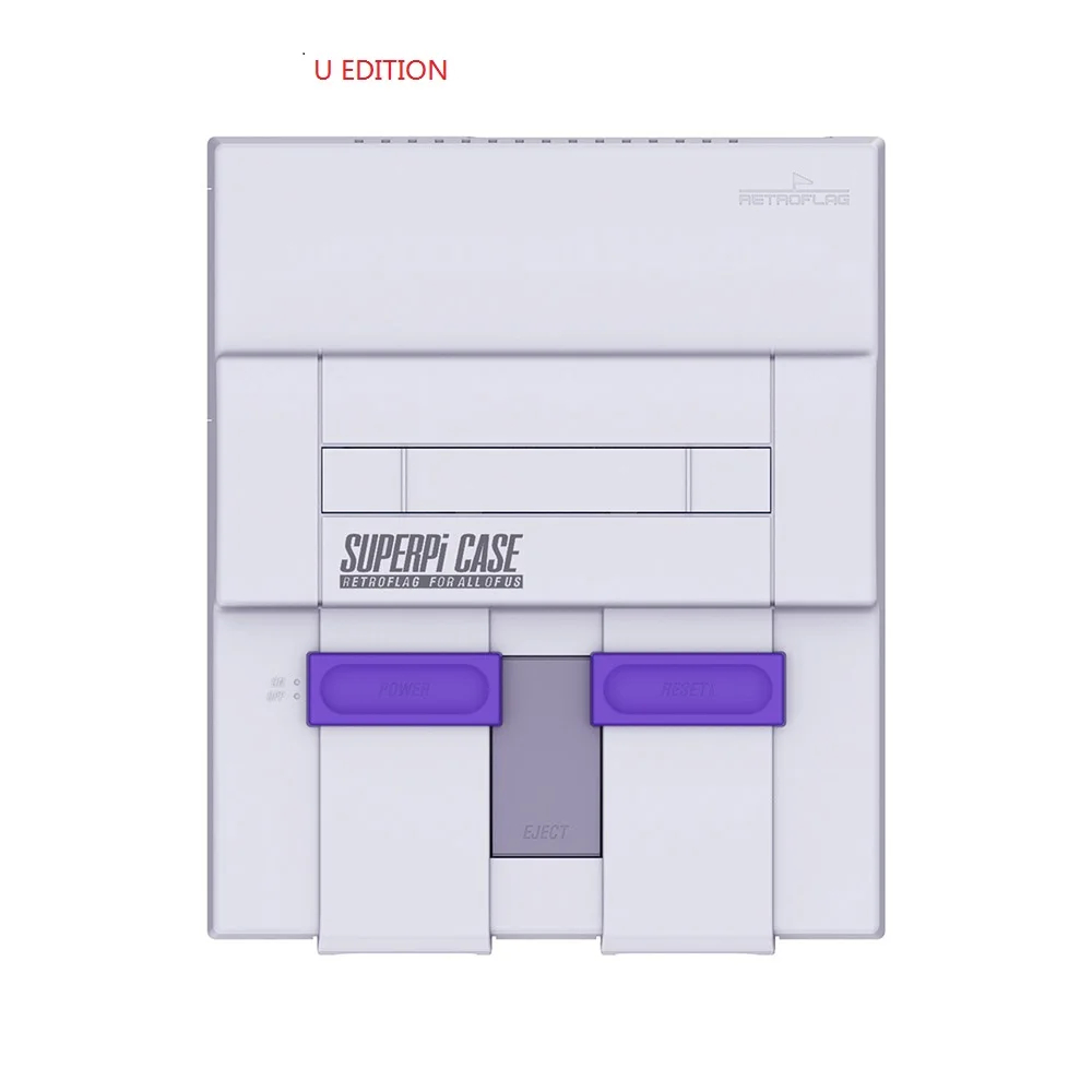 Чехол Retroflag SUPERPi для Raspberry Pi 3B+ 2B 3B Deluxe Edition, безопасный переключатель выключения - Цвет: Черный