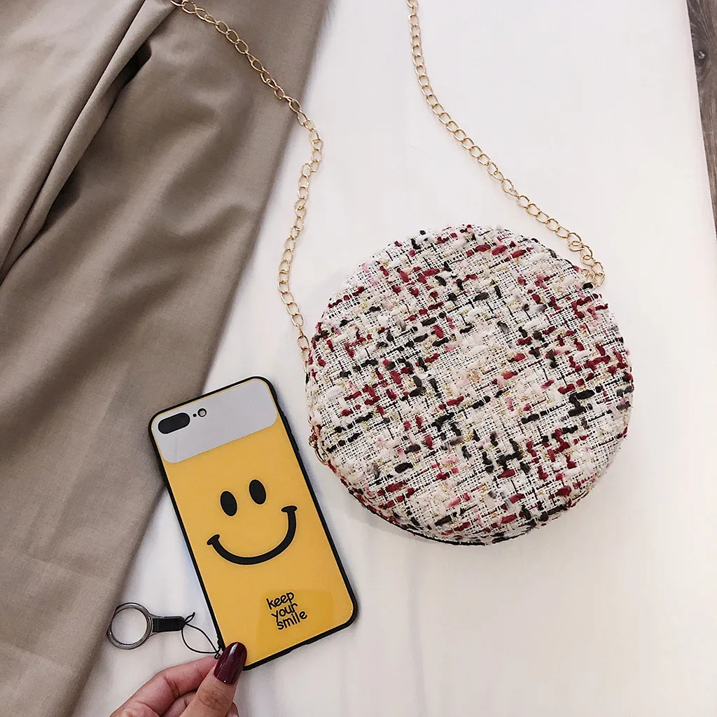 Сумки через плечо для женщин Bolsos Mujer De Marca Famosa женская модная повседневная простая сумка через плечо маленькая круглая сумка