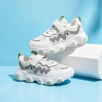 

Hot sale New children's shoes boys sports shoes girls hollow out breathable kdis shoe casual Mesh running shoes tide shoes