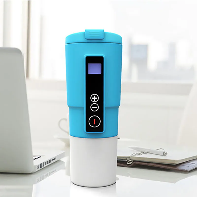 

400ml Car Electric Heating Cup Temperature Control Vehicle Heating Cup Universal 12v Auto Kettle Camping Car Travel Accessoire