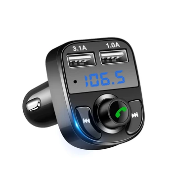

TiOODRE FM Transmitter Aux Modulator Bluetooth Handsfree Car Kit Car Audio MP3 Player With 3.1A Quick Charge USB Car Charger