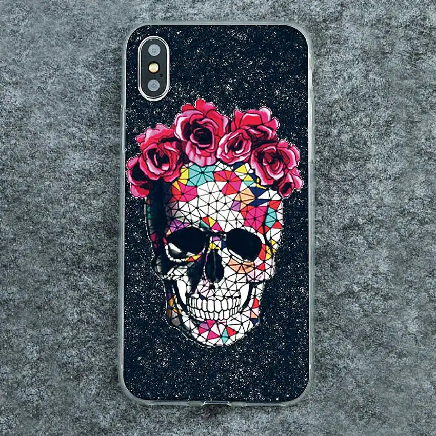 5 Для Wiko Lenny 5 4 3 Jerry 4 Harry 2 Sunny 3 Plus View 2 Go 3 pro 3lite XL Y60 Y80 мягкие силиконовые чехлы из ТПУ с рисунком черепа - Цвет: 5