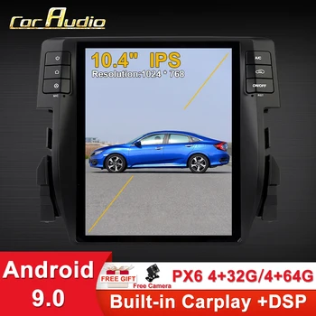 

10.4 Inch Vertical Screen Tesla Style Android Car DVD GPS Navigation Radio Player for Honda Civic 2015 RAM 4GB 32GB WIFI BT