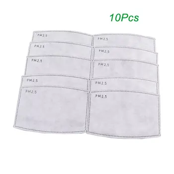 

Anti Haze mouth Mask Filters Non-woven PM2.5 5-layer activated carbon filter mask gasket Protective Mask Sheet Filter 10pcs