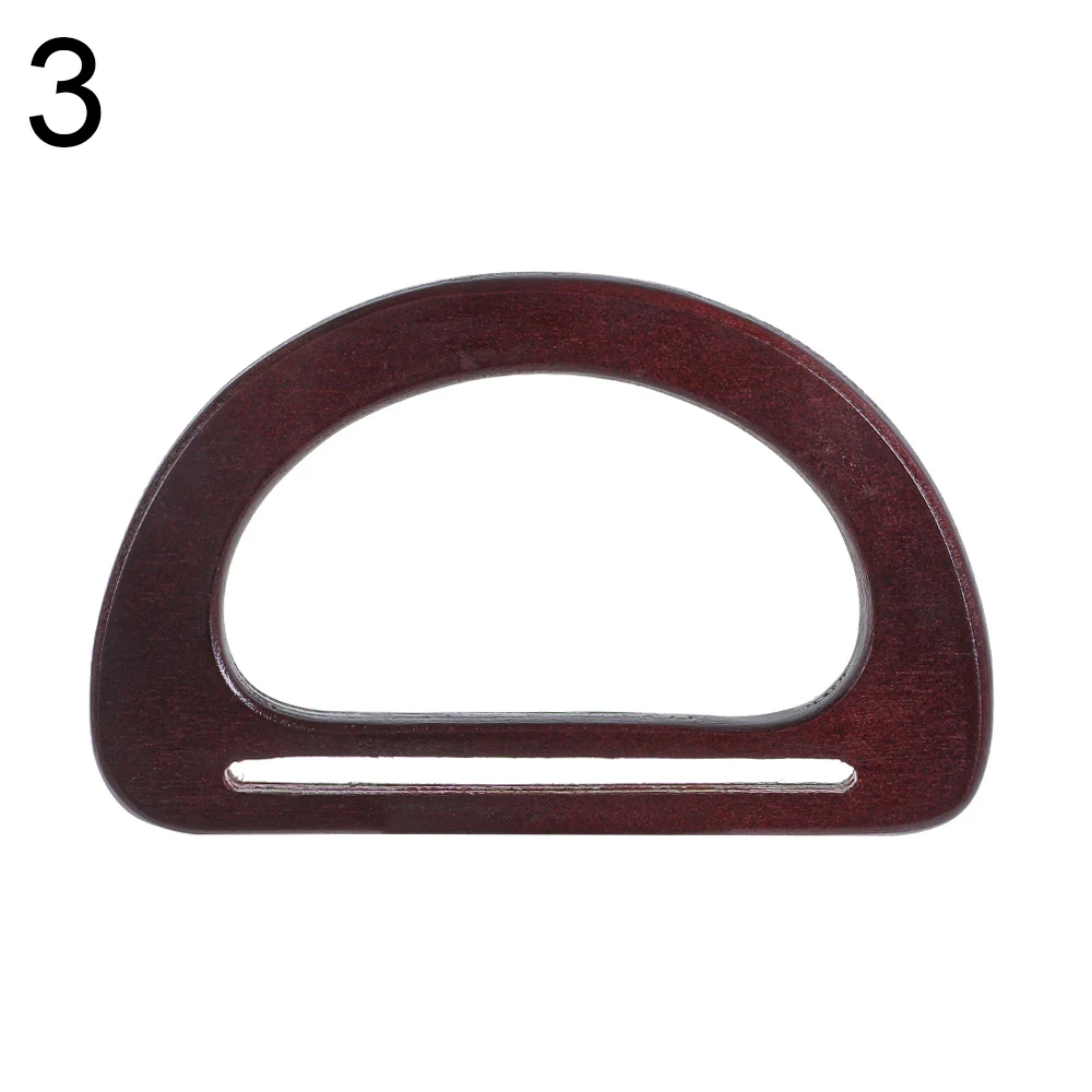 Nature Wooden Bag Handle Replacement DIY Handbag Tote Handles O Bag Handles Purse bags Classic Straps