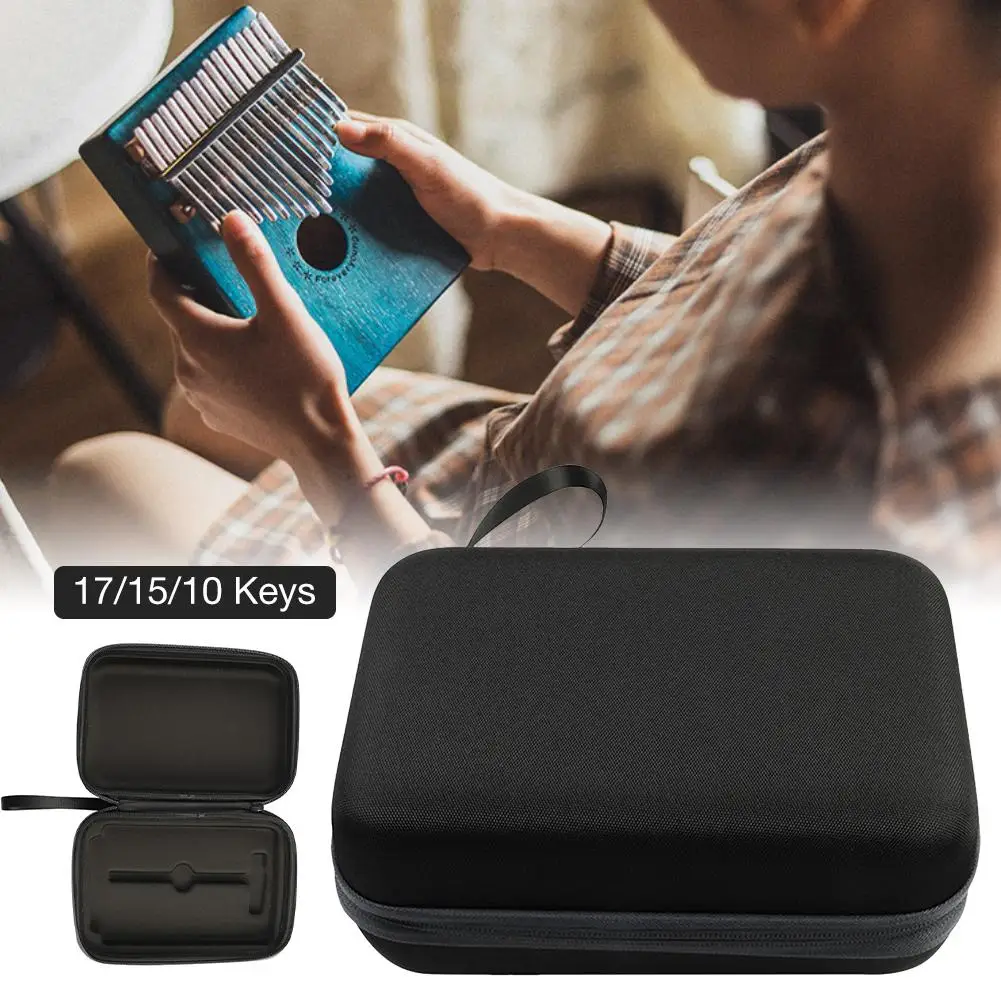 

17/15/10 Keys Thumb Piano Storage Bag Carrying Case for Kalimba Mbira Sanza Handbag Musical Instrument Accessories