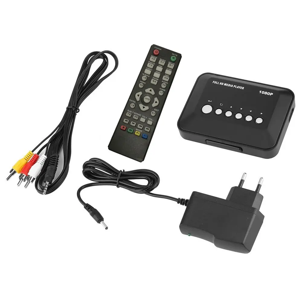 1080P Full HD SD/MMC tv видео SD MMC RMVB MP3 Мульти ТВ USB HDMI медиа плеер с пультом дистанционного управления