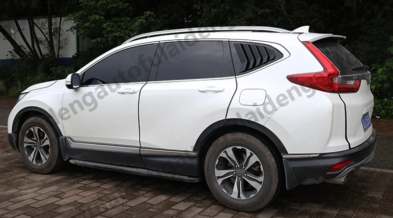 2 шт. для Honda CRV CR-V- углеродное волокно ABS задняя панель с прорезями на окно крышка четверть стекло литья отделка автомобиля Стайлинг Аксессуары