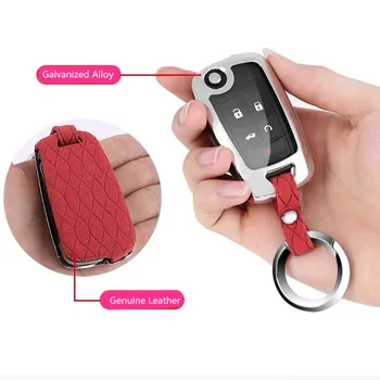 

fold Car Key Case Keychain Cover Galvanized Alloy for Chevrolet Cruze fit Buick Opel VAUXHALL Astra Corsa Antara Meriva Insignia