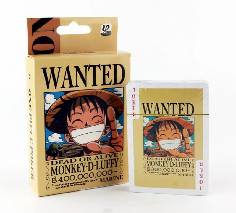

54PCS/Set One Piece Figure Collection Toys One Piece Monkey D Luffy Roronoa Zoro Playing Poker Cards For Children