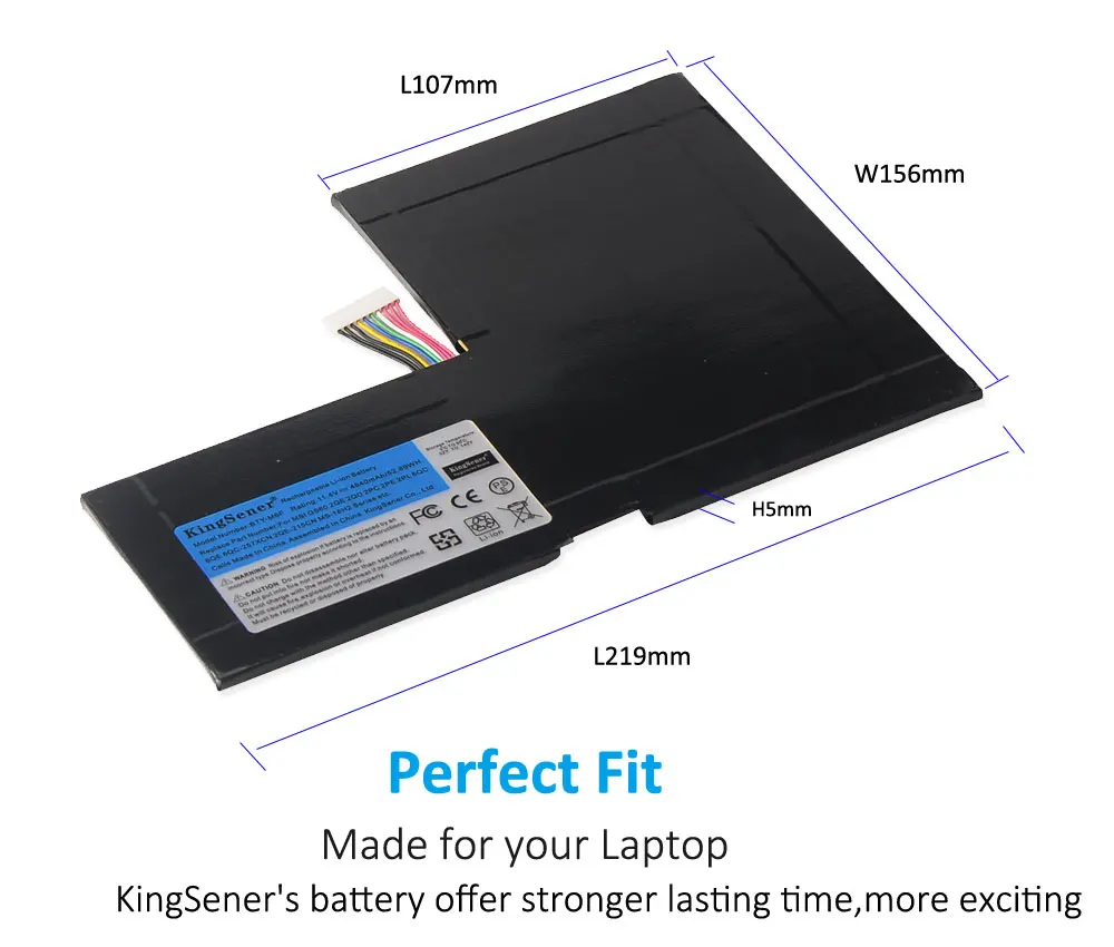 KingSener-BTY-M6F Bateria portátil para MSI, GS60 2QC