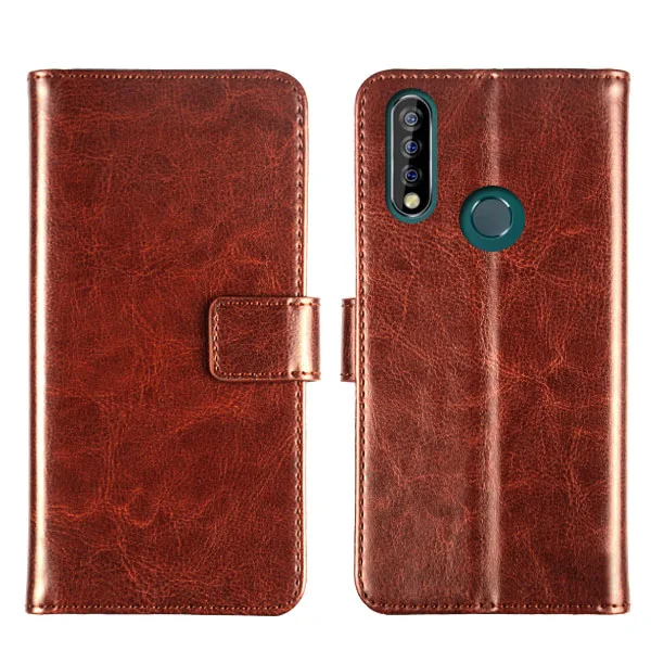 

Pierves Card Slot Wallet Leather Case Luxury filp Stand Cover for Oukitel C17 Pro