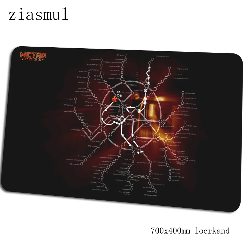 Metro 2033 коврик для мыши геймер 700x400x3 мм игровой коврик для мыши esports notbook Настольный коврик толстый padmouse игры pc gamer коврики геймпад - Цвет: Size 700x400x3mm