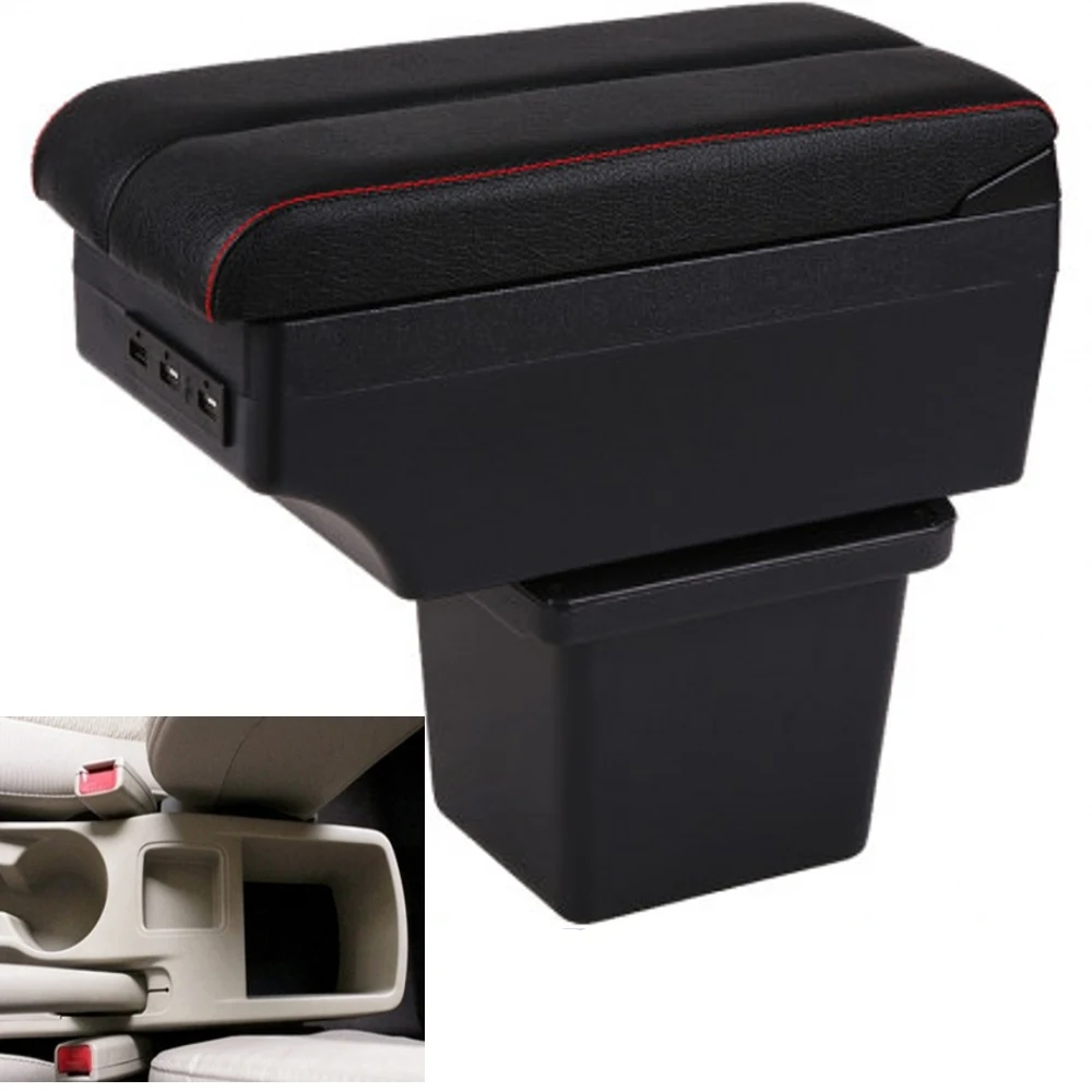 

For Hyundai i30 armrest box central content box interior Armrests Storage car-styling accessories part with USB