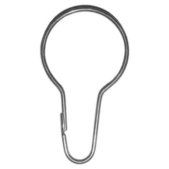 

Lot of 100 iron Shower Curtain Hooks Rings Pear Clips - Free Shipping