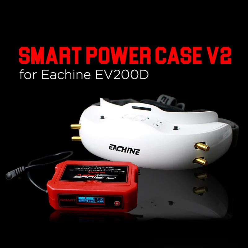 

FuriousFPV Smart Electricity Battery Case V2 for Eachine EV200D FPV Goggles Remote Control FPV Goggles Pow er Replacment Parts