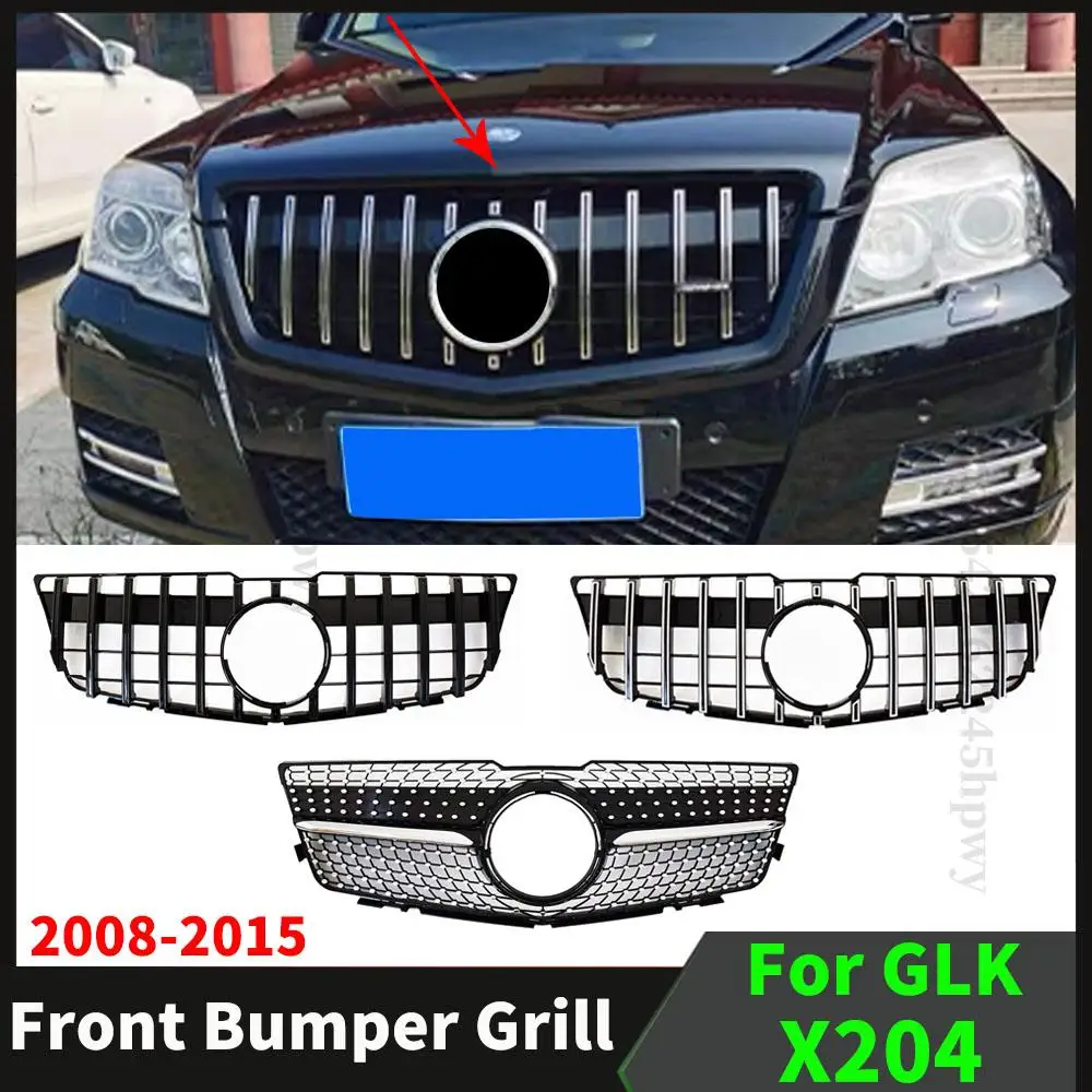 Sport Front Inlet Grille Racing Grill For Mercedes Benz GLK X204 2008-2012  2013-2015 Tuning Accessories Trim Styling Facelift