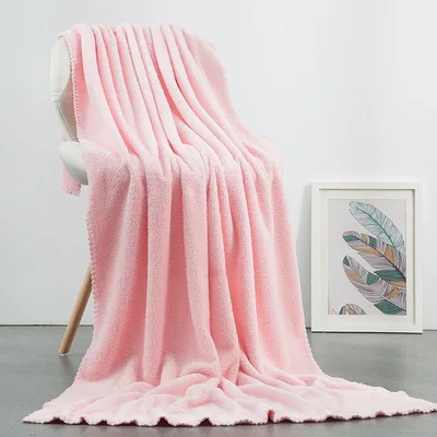 

Drop Shipping Large 90*180cm Bath Towels Polyester Big Bath Towel Soft Absorbent Beach Face Towel for Women