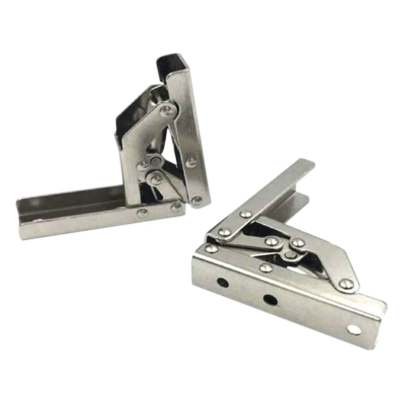 

2Pcs 90 Degree Folding Shelf Hinge Bracket Table Holder Hinge Furniture Accessories Folding Shelves