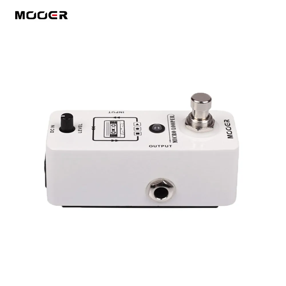 Mooer Micro looper Мини петля запись педаль эффектов Макс время записи 30 минут для электрогитары True Bypass гитарные части