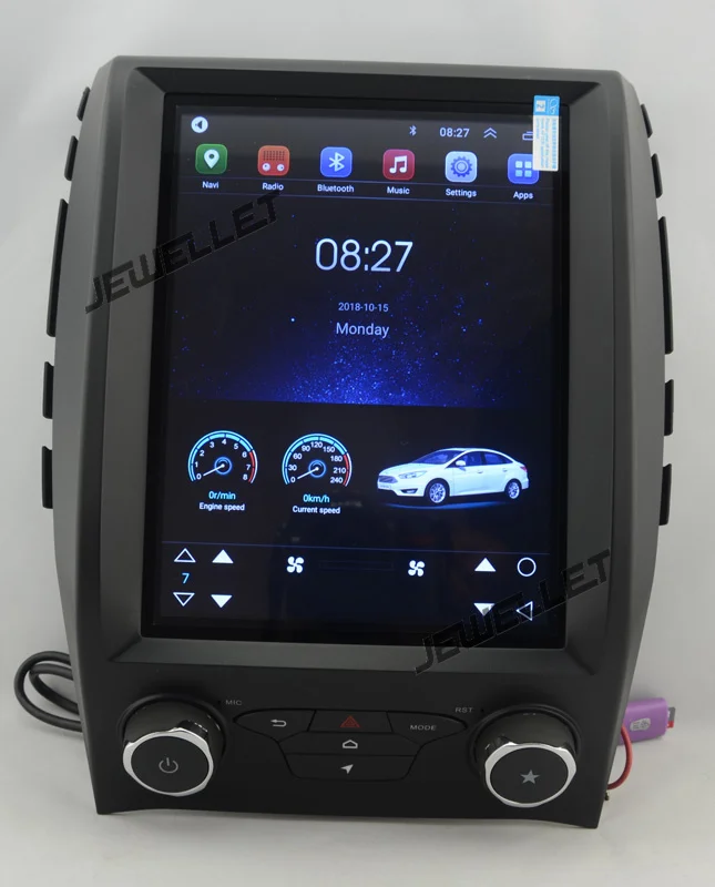 

10.4" tesla style vertical screen quad core Android 6.0 Car GPS radio Navigation for ford Edge 2015-2017 automatic A/C