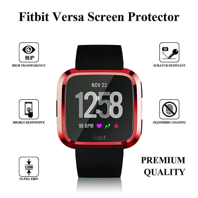Мягкий ТПУ силиконовое покрытие экрана все вокруг защитный чехол для Fitbit Versa Lite Смарт-часы