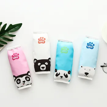 

Cartoon Paws Bear PU Pencil Case Pencil Bag Stationery Storage Organizer Bag School Office Supply